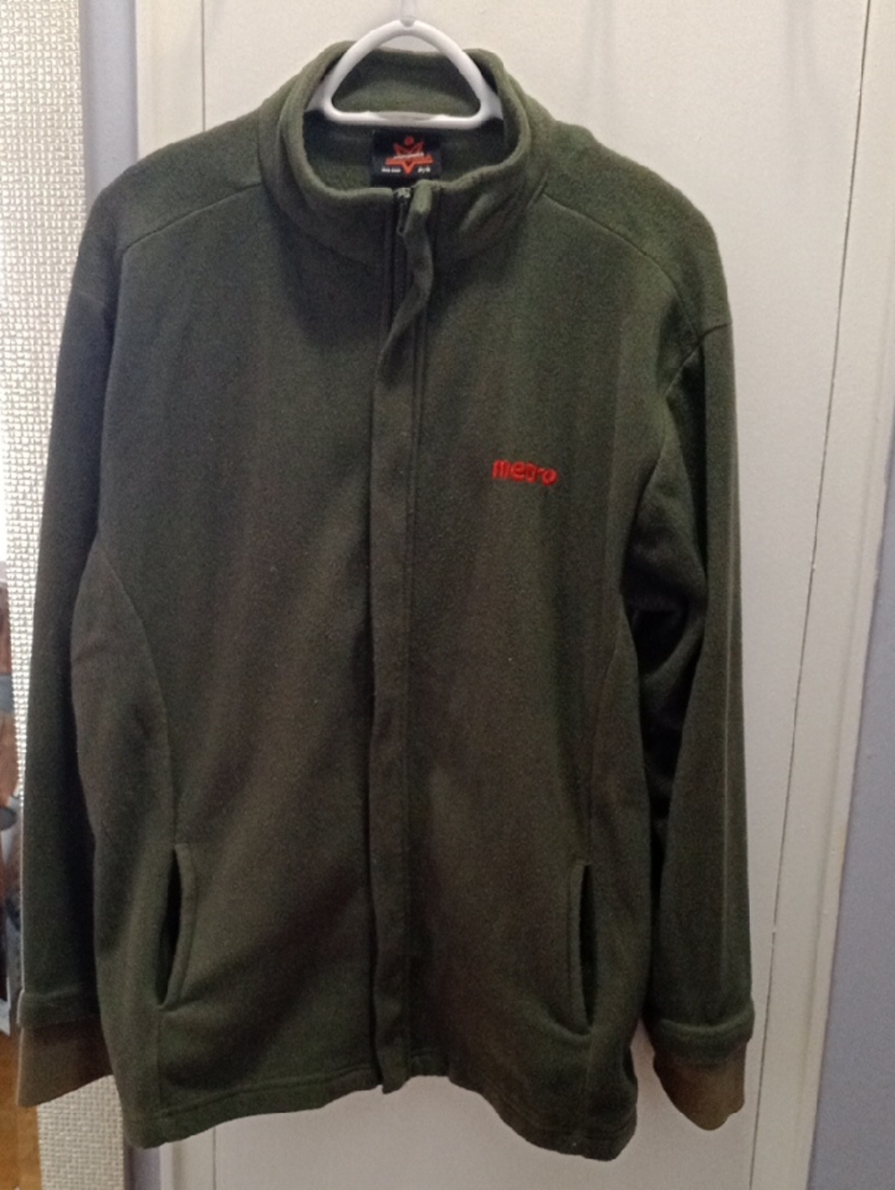 Free 🔥with any purchase💫 Olive Green Performance Fleece Jacket with Red Logo